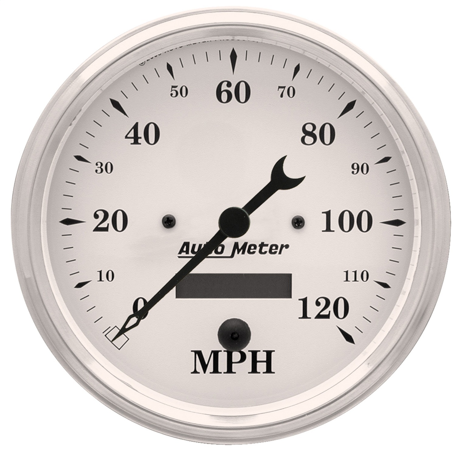 Auto Meter 1680 Old TYME White Electric Programmable Speedometer